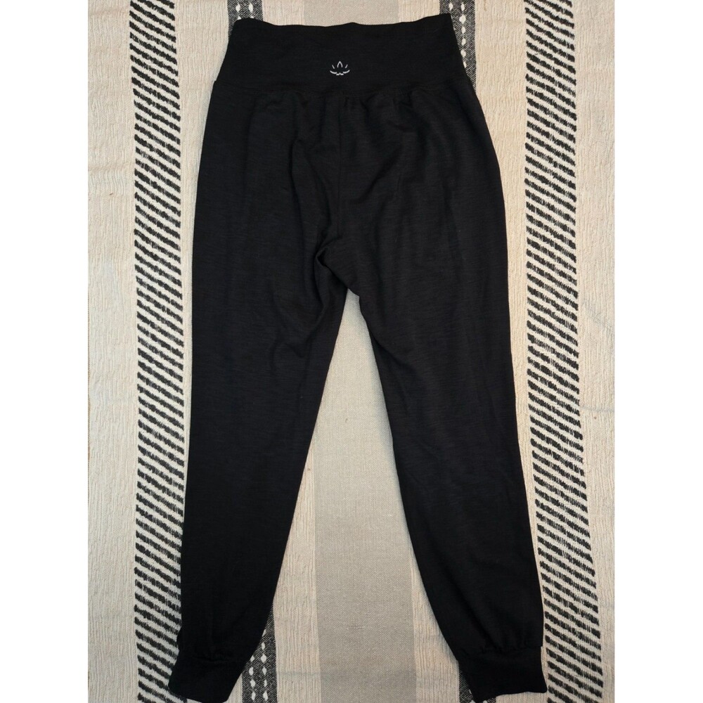 Beyond Yoga Pants Womens Medium Black Ribbed Lounge Jogger Stretch Made in USA